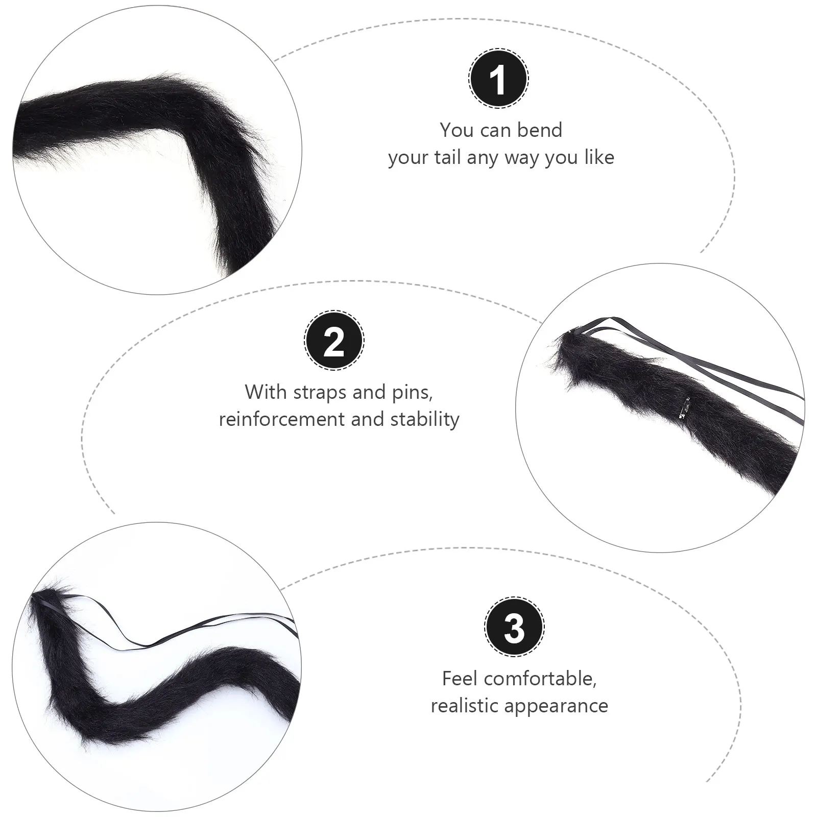 1pc Faux Cat Tail Halloween Women Cosplay Party Accessory Black s Toddler Light Durable Costume Prop Decor Pendant Cosplay
1pc Faux Cat Tail Halloween Women Cosplay Party Accessory Black s Toddler Light Durable Costume Prop Decor Pendant Cosplay