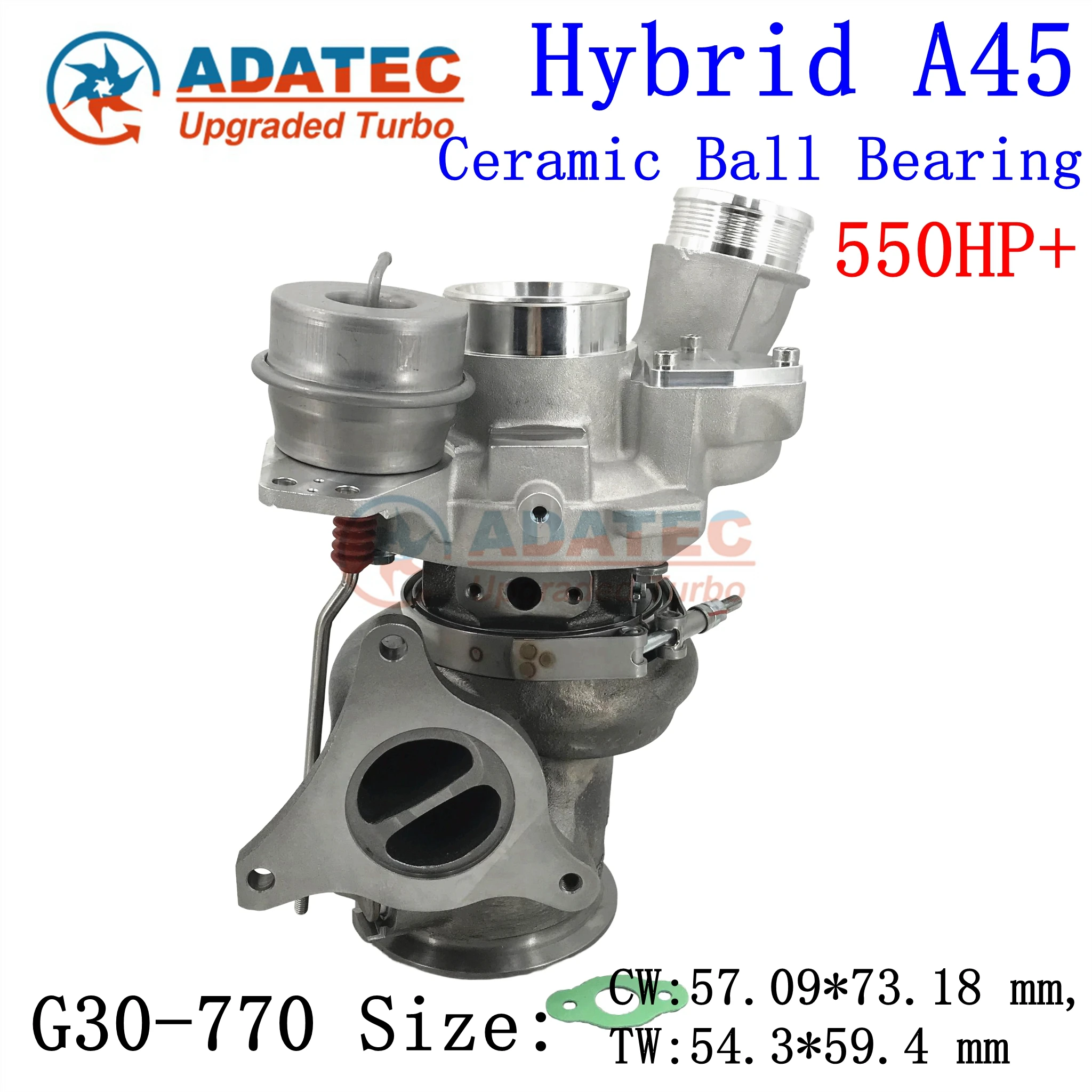 Hybrid A45 Turbo Ceramic Ball Bearing 550HP 18559700010 A1330900280 Turbine 18559700002 for Mercedes-Benz GLA45 AMG M133 2.0L 20
Hybrid A45 Turbo Ceramic Ball Bearing 550HP 18559700010 A1330900280 Turbine 18559700002 for Mercedes-Benz GLA45 AMG M133 2.0L 20
