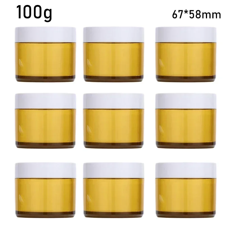 6Pcs 100g Yellow Cream Jar PET Plastic Cosmetic Container Empty Skincare Makeup Pot Travel Jar Food Packing Cans Storage Box
6Pcs 100g Yellow Cream Jar PET Plastic Cosmetic Container Empty Skincare Makeup Pot Travel Jar Food Packing Cans Storage Box