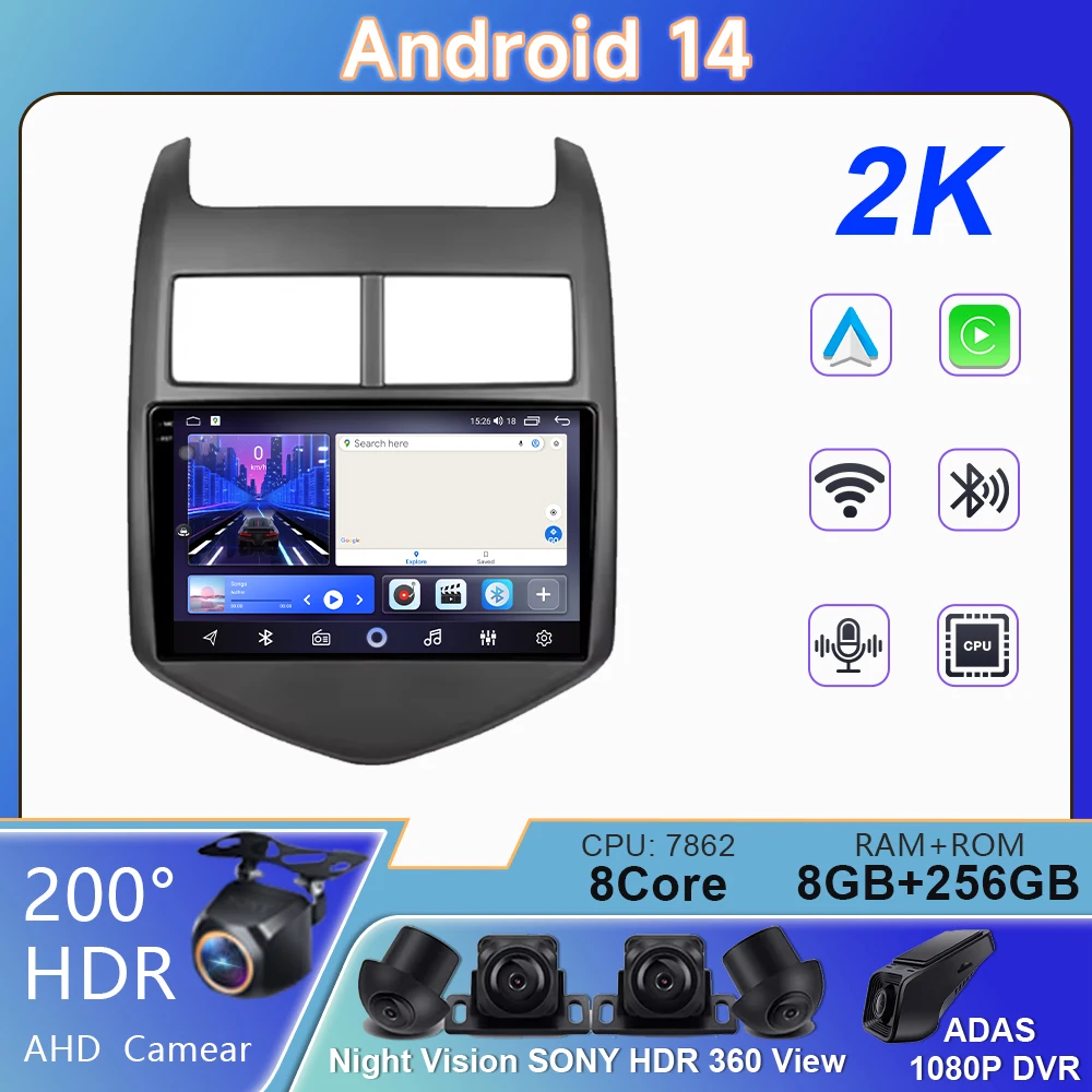 voice control For Chevrolet Aveo 2 2011 - 2015 4G Android Auto Car Radio GPS Navigation Multimedia Stereo Carplay BT No 2din DVD
voice control For Chevrolet Aveo 2 2011 - 2015 4G Android Auto Car Radio GPS Navigation Multimedia Stereo Carplay BT No 2din DVD