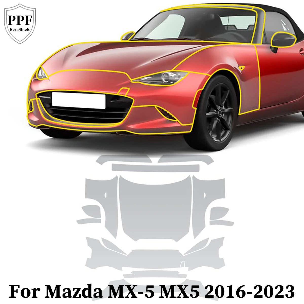 Pre-cut PPF TPU Paint Protection Film For Mazda MX-5 MX5 2016-2023 Clear Car Body Cover Anti-Scratch Resistant Repairable
Pre-cut PPF TPU Paint Protection Film For Mazda MX-5 MX5 2016-2023 Clear Car Body Cover Anti-Scratch Resistant Repairable