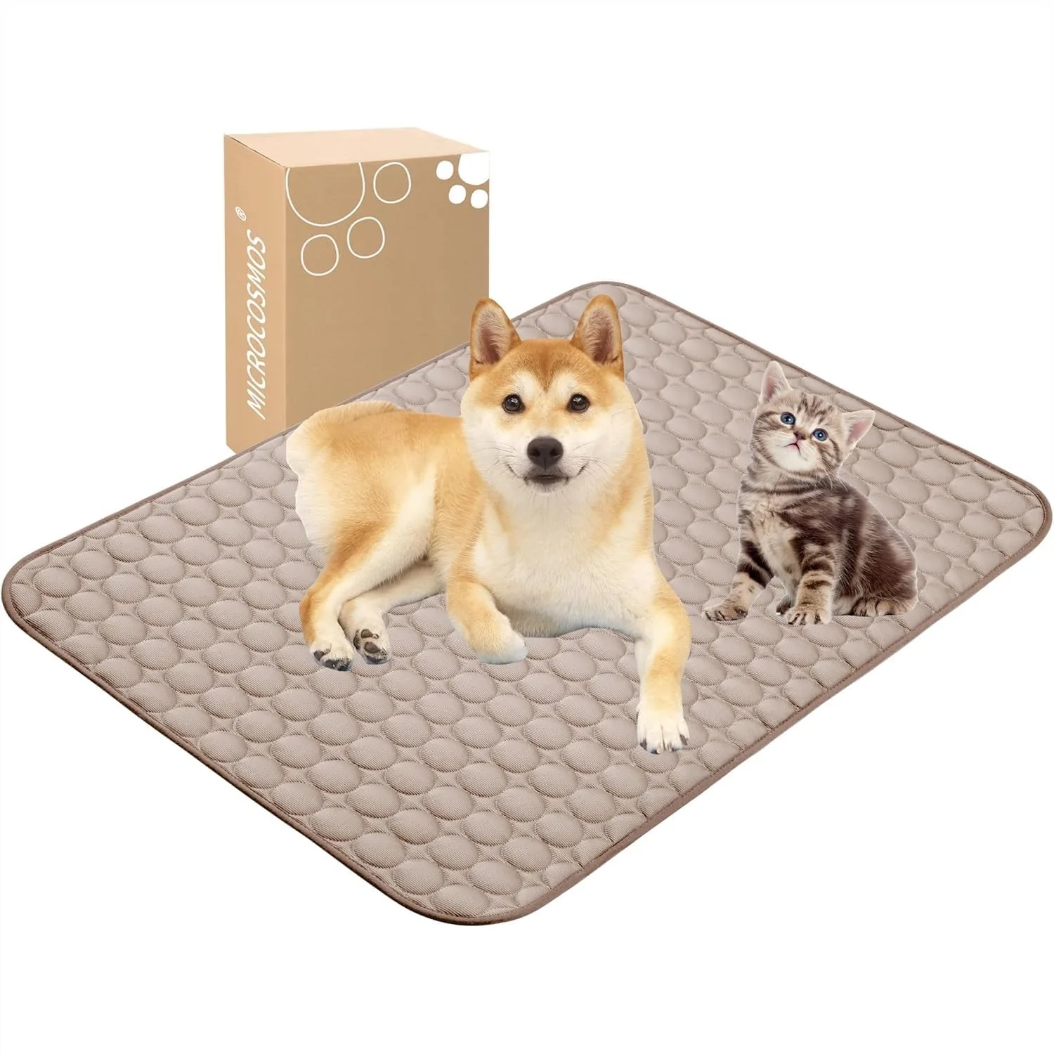 Summer Cooling Mat & Sleeping Pad For Pets Kids And Adults, Water Absorption Top, Easy Carry, EZ Clean, Safe Materials, 40" X 28" Brown
Summer Cooling Mat & Sleeping Pad For Pets Kids And Adults, Water Absorption Top, Easy Carry, EZ Clean, Safe Materials, 40" X 28" Brown