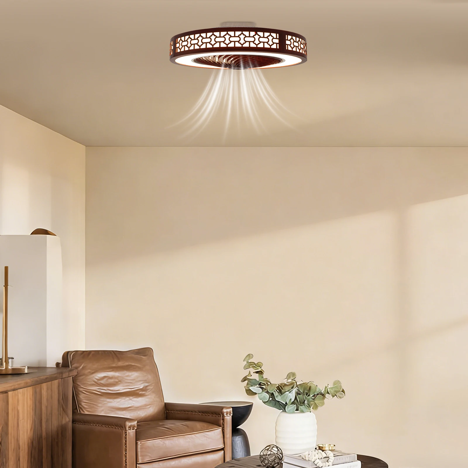 Wood Ceiling Fan with Light Remote Control, Dimmable LED 3-Color Temperatures, Low Noise Solid Wood Fan for Bedroom Living Room
Wood Ceiling Fan with Light Remote Control, Dimmable LED 3-Color Temperatures, Low Noise Solid Wood Fan for Bedroom Living Room