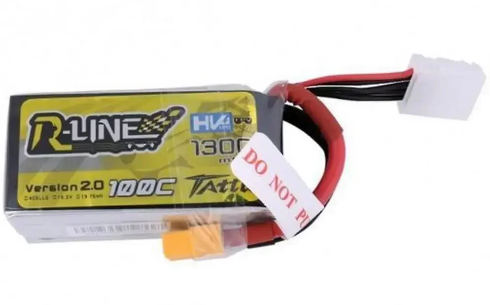 TATTU R-Line 2.0 15.2V High Voltage 1300/1550mAh 4s 100c Lipo LIHV Battery V2 2.0 XT60 for RC Car Boat Truck Heli Airplane Drone
TATTU R-Line 2.0 15.2V High Voltage 1300/1550mAh 4s 100c Lipo LIHV Battery V2 2.0 XT60 for RC Car Boat Truck Heli Airplane Drone