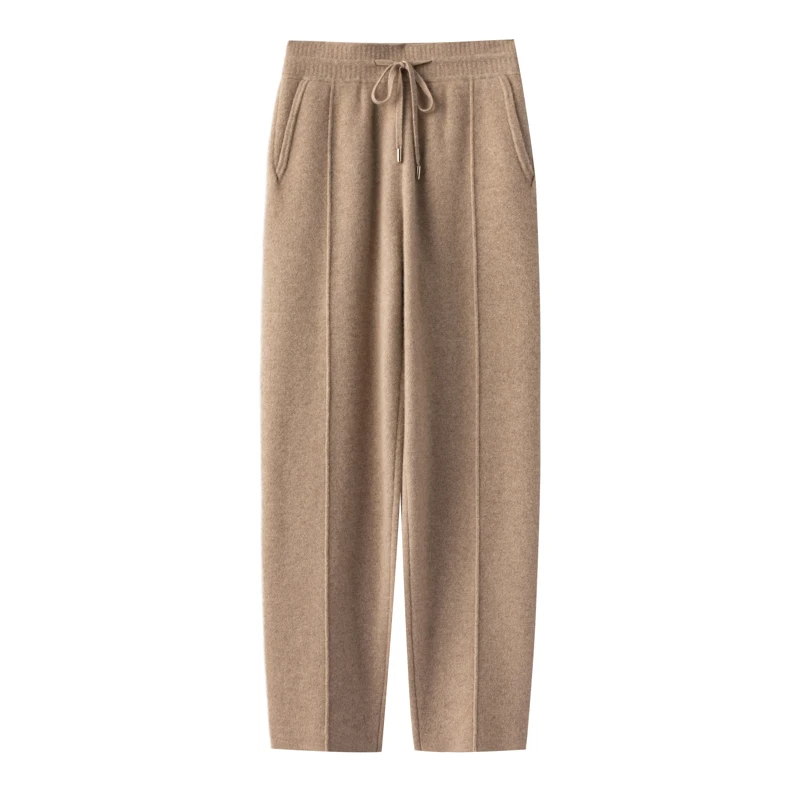 Men's High Quality 100% Cashmere Pants Solid Color Knitted Casual Elastic Waistband Pocket Thick Medium Seam
Men's High Quality 100% Cashmere Pants Solid Color Knitted Casual Elastic Waistband Pocket Thick Medium Seam