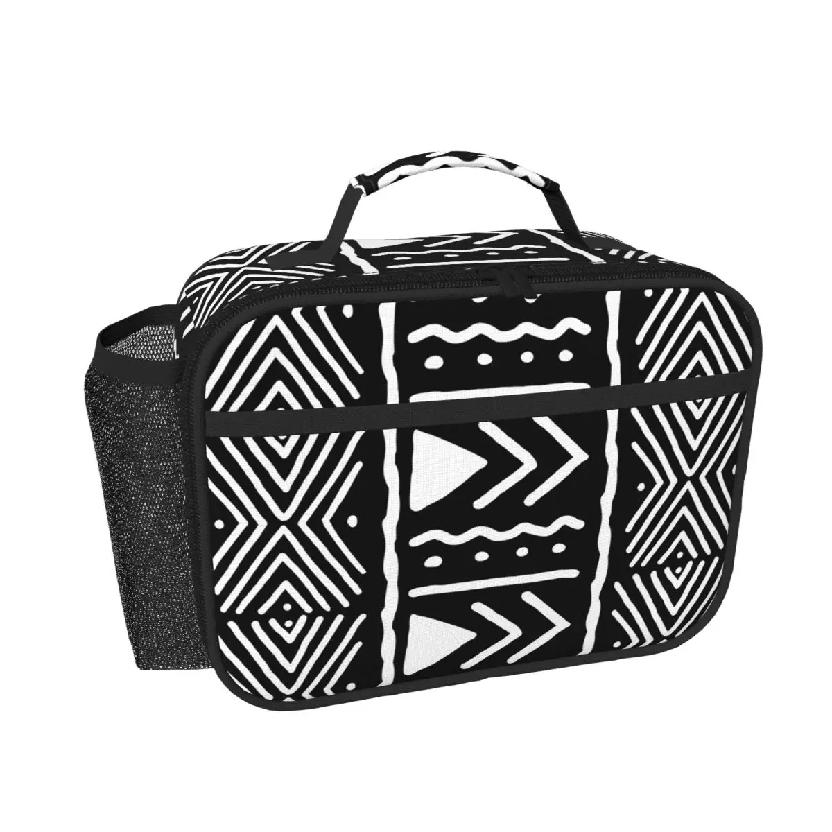 Black And White African Bogolan Tribal Pattern Insulated Lunch Bag for Women Kids Portable Food Boxes Thermal Lunch Box Tote
Black And White African Bogolan Tribal Pattern Insulated Lunch Bag for Women Kids Portable Food Boxes Thermal Lunch Box Tote
