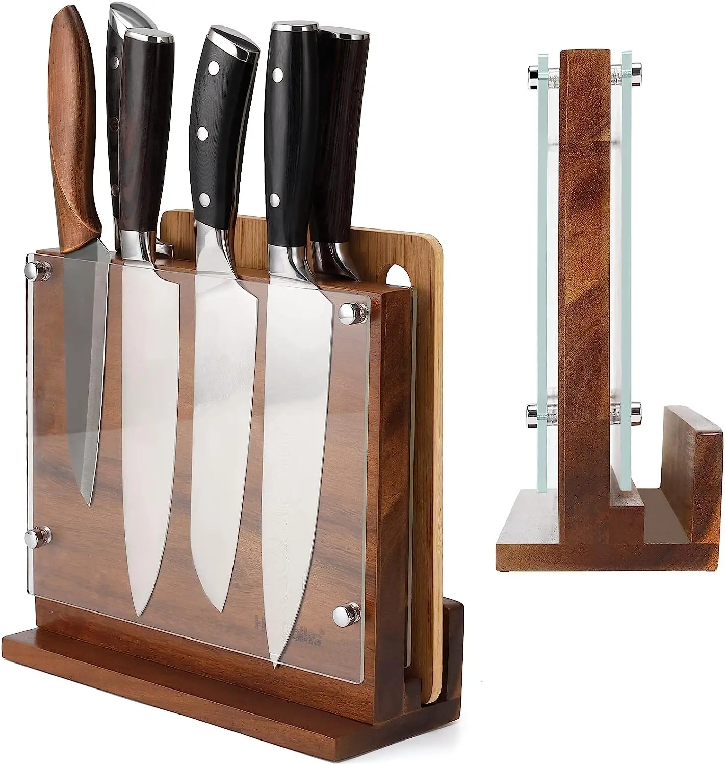 Kitchen Magnetic Knife Block with Acrylic Shield Double Side Knife Holder Rack Magnetic Stands with Strong Magnets Knife Stand
Kitchen Magnetic Knife Block with Acrylic Shield Double Side Knife Holder Rack Magnetic Stands with Strong Magnets Knife Stand
