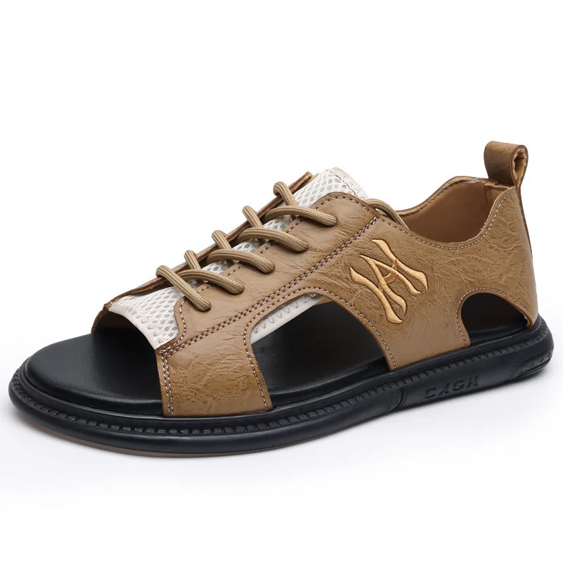 Men's Big Size 38-47 Breathable Mesh Casual Sandals Lace-up Non-slip Soft Sole Summer Outdoor Beach Shoes Sandals for Man
Men's Big Size 38-47 Breathable Mesh Casual Sandals Lace-up Non-slip Soft Sole Summer Outdoor Beach Shoes Sandals for Man