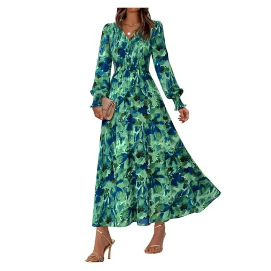 BTFBM Women Fall Wedding Guest Maxi Dresses 2026 Floral V Neck Long Sleeve Boho Long Dress Vacation
BTFBM Women Fall Wedding Guest Maxi Dresses 2026 Floral V Neck Long Sleeve Boho Long Dress Vacation