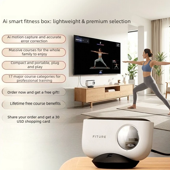 Fitness Magic Box AI, Intelligent Somatosensory Exercise, TV Projection, Console Game Dance Machine Home Fitness Equipment
Fitness Magic Box AI, Intelligent Somatosensory Exercise, TV Projection, Console Game Dance Machine Home Fitness Equipment