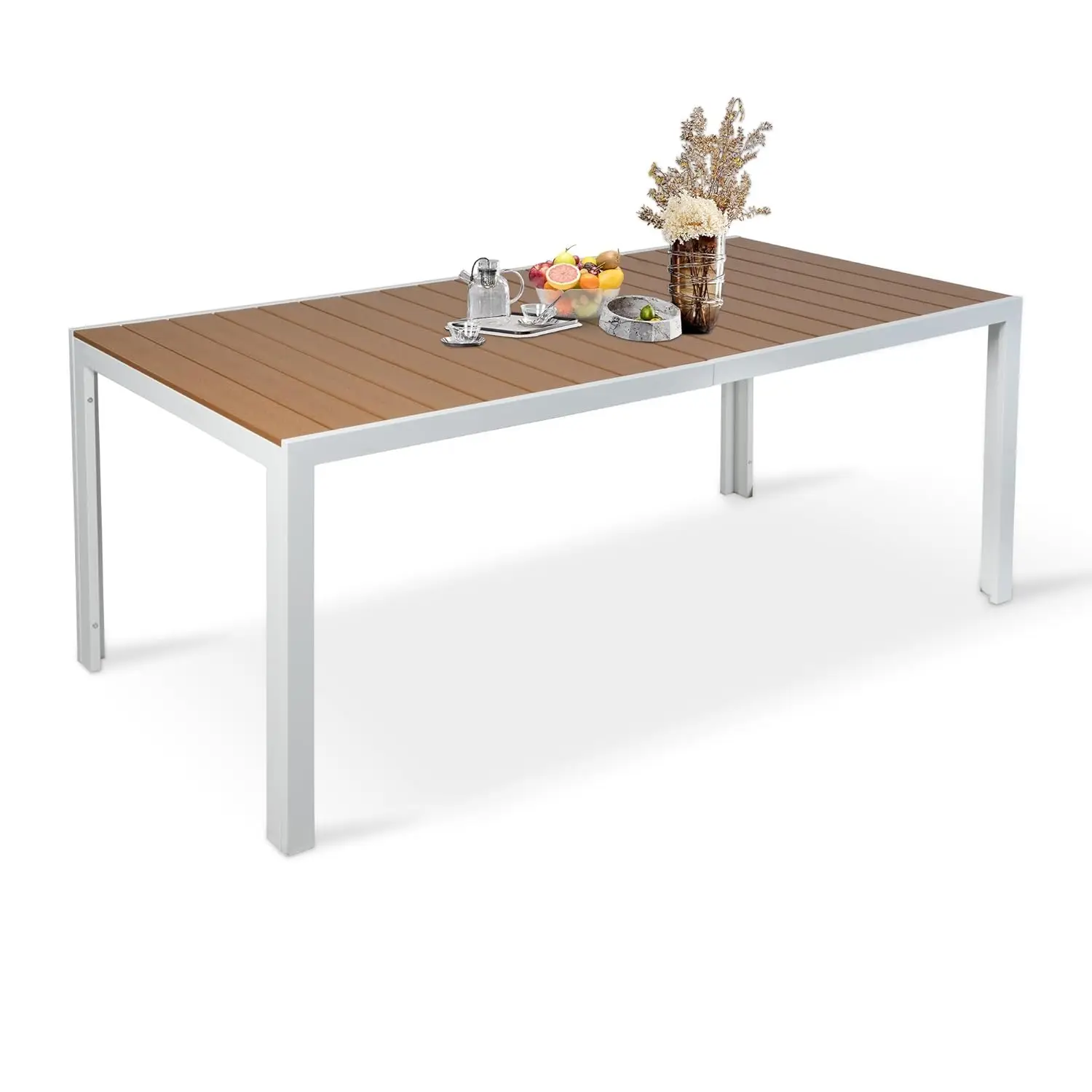 Уличный обеденный стол на 8 человек, 71-дюймовый алюминиевый стол для патио с регулируемым отверстием для зонта 1,6-2 дюйма, с ламелями, на заказ
Уличный обеденный стол на 8 человек, 71-дюймовый алюминиевый стол для патио с регулируемым отверстием для зонта 1,6-2 дюйма, с ламелями, на заказ