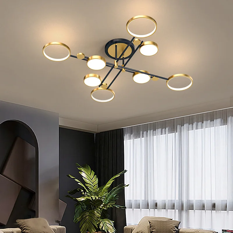 Modern LED Black Gold Chandelier Brightnes Dimmable Bedroom Living Room Dining Ceiling Lights Lamp Body Colour
Modern LED Black Gold Chandelier Brightnes Dimmable Bedroom Living Room Dining Ceiling Lights Lamp Body Colour
