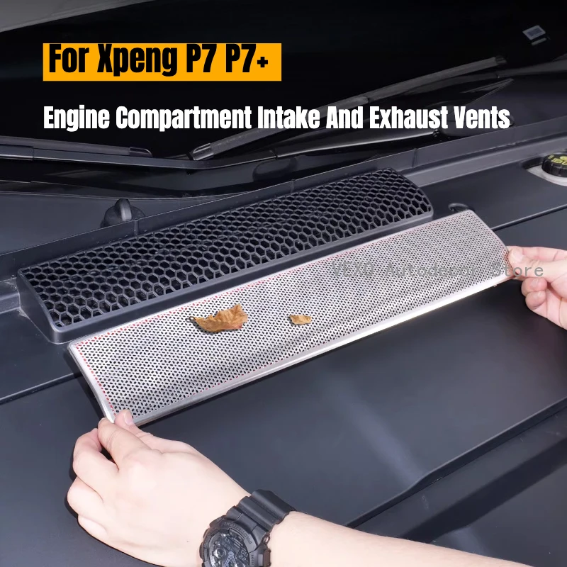 Для Xpeng P7 P7+ Защитная сетка из нержавеющей стали для вентиляционных отверстий в моторном отсеке, пылезащитная накладка на воздухозаборник с крючком
Для Xpeng P7 P7+ Защитная сетка из нержавеющей стали для вентиляционных отверстий в моторном отсеке, пылезащитная накладка на воздухозаборник с крючком