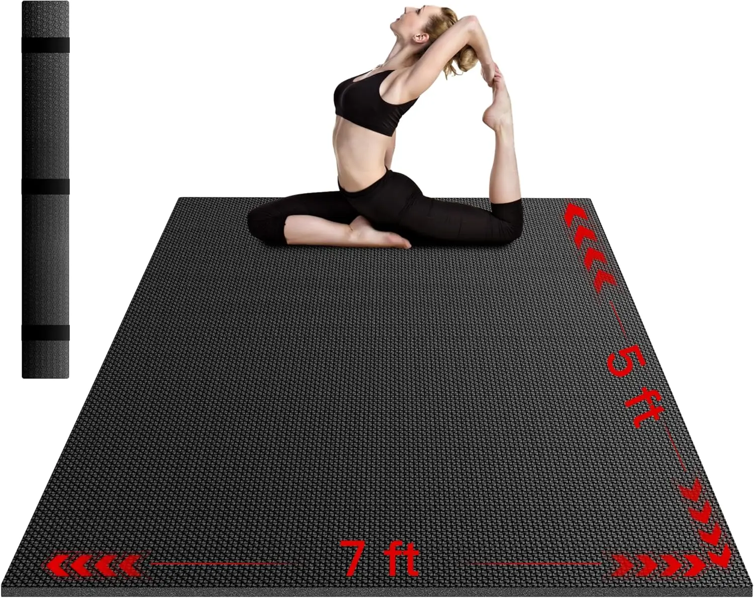 8mm Large Workout Mat 7x5 ft - Extra Wide Yoga & Pilates Mat, Thick Non-Slip Exercise Mat for Home Gym, HIIT, Strength
8mm Large Workout Mat 7x5 ft - Extra Wide Yoga & Pilates Mat, Thick Non-Slip Exercise Mat for Home Gym, HIIT, Strength