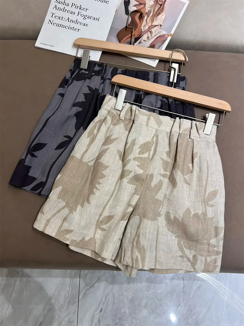 Women's 100 Linen Beaded High-Waisted Printed Shorts Stylish Simple Short
Women's 100 Linen Beaded High-Waisted Printed Shorts Stylish Simple Short