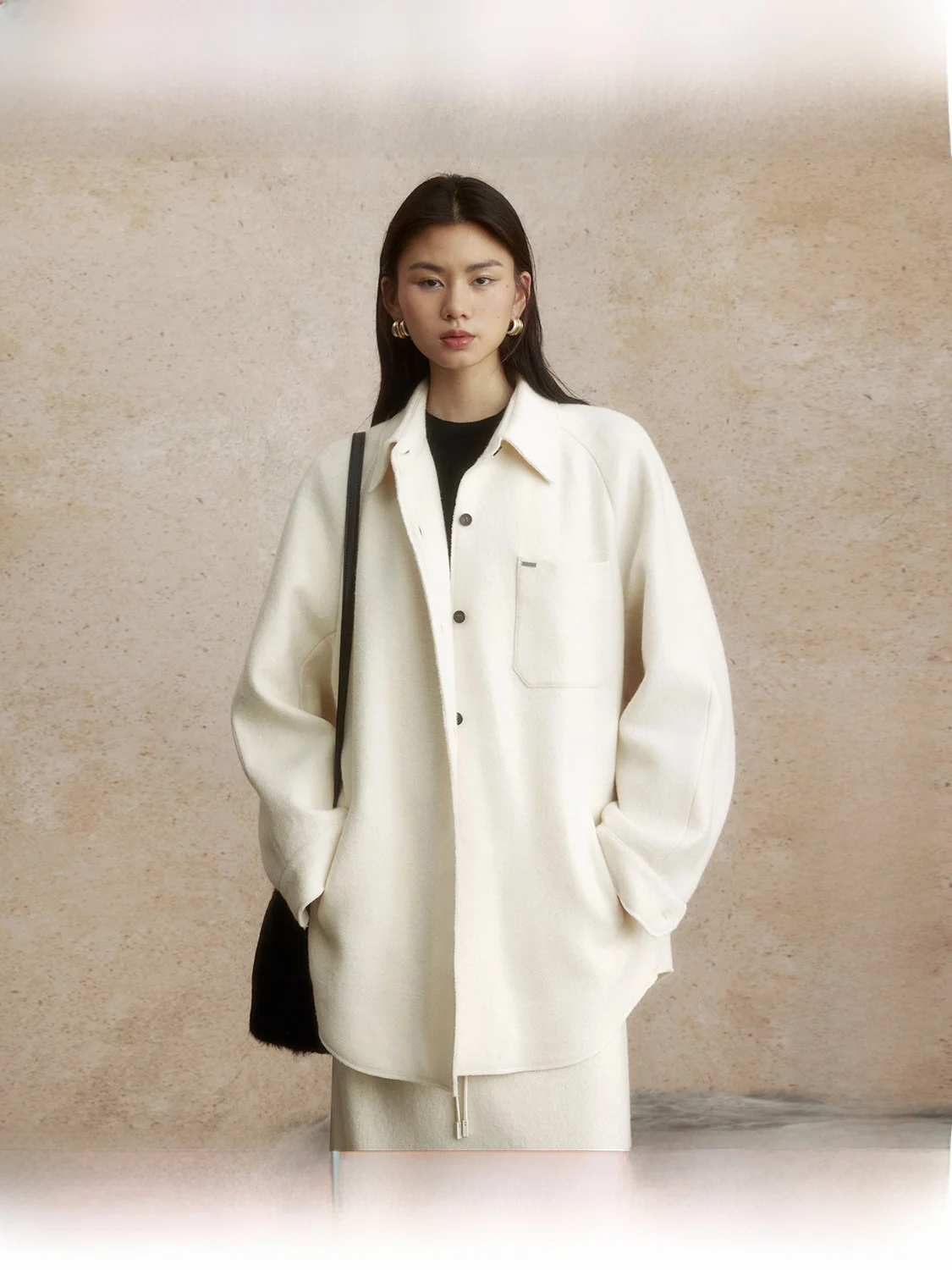 ZhiZhi Eagle Staircase Women's irt Sle Coat Casual Loose Winter Outerwear for Office Faion Polyester Cotton Blend
ZhiZhi Eagle Staircase Women's irt Sle Coat Casual Loose Winter Outerwear for Office Faion Polyester Cotton Blend