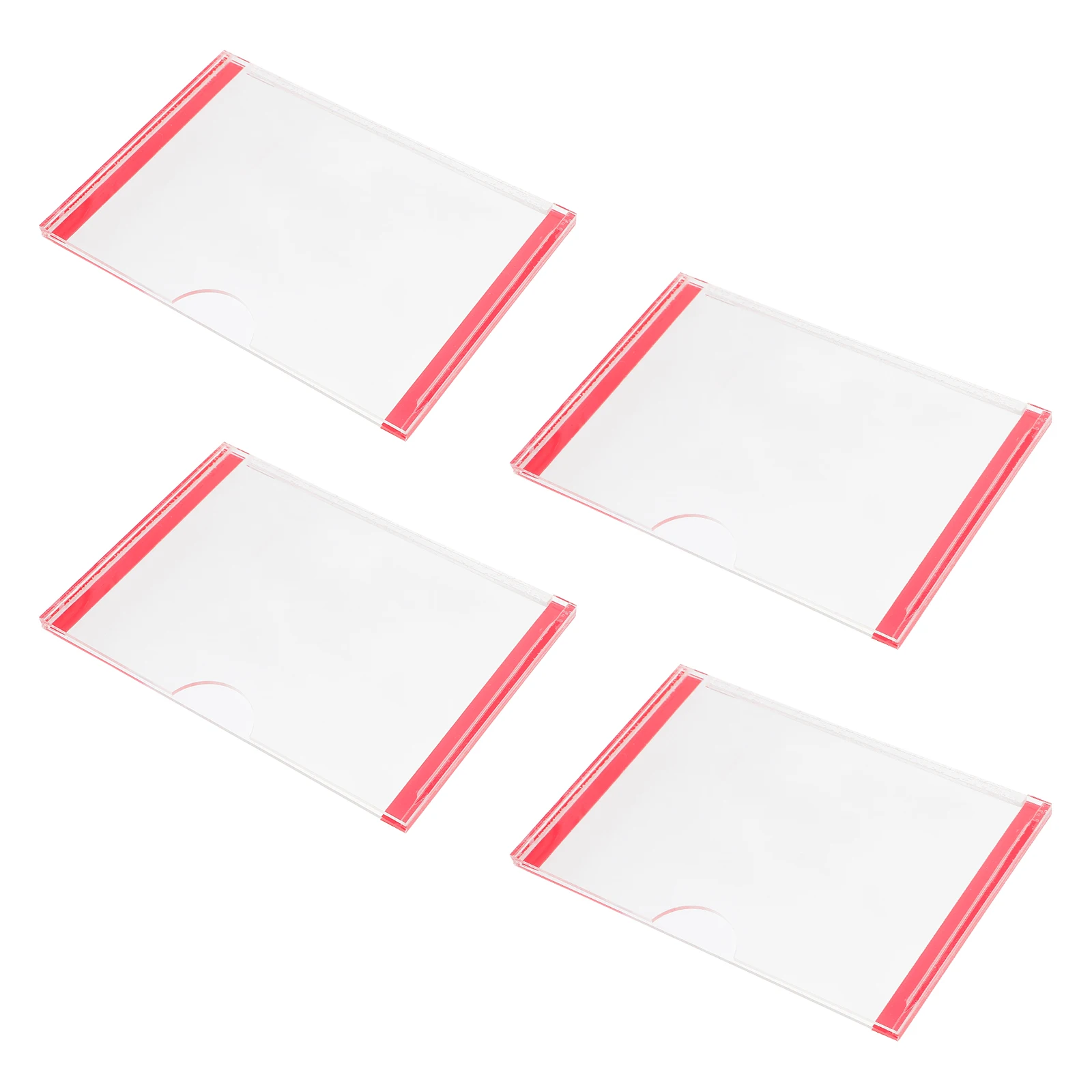 4 pcs Clear Acrylic Door Sign Holder Frames Adhesive Wall Hanger Smooth Rounded Edges Office Classroom Hotel Use
4 pcs Clear Acrylic Door Sign Holder Frames Adhesive Wall Hanger Smooth Rounded Edges Office Classroom Hotel Use