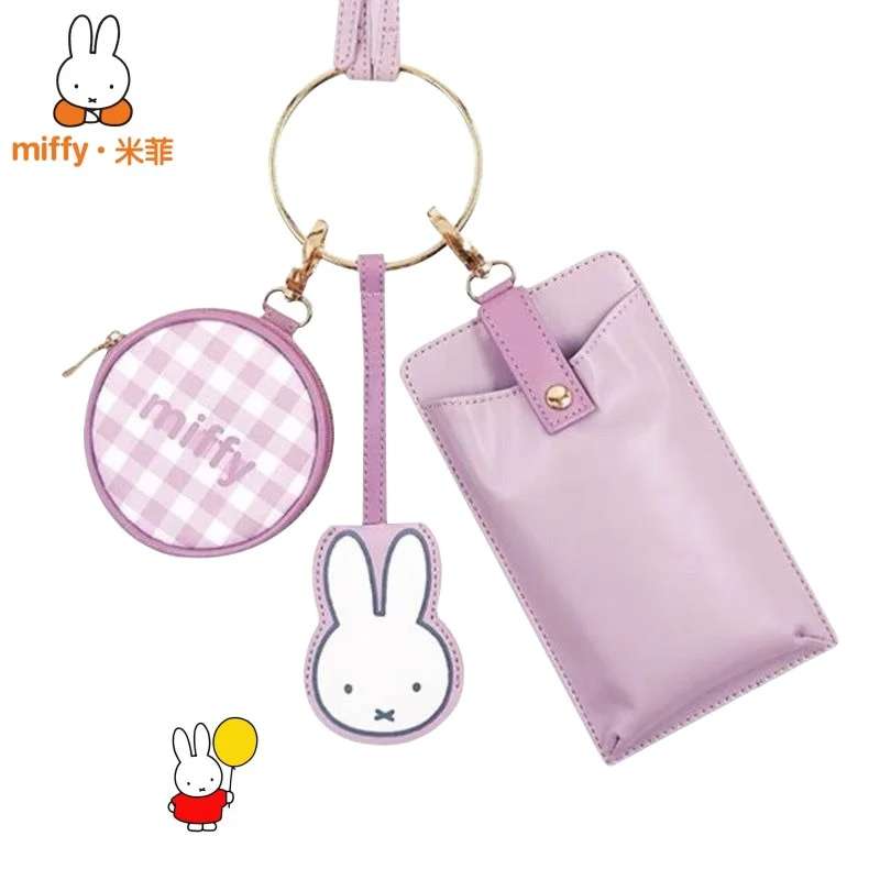 Three-piece Set of Miffy Cute Cartoon Phone Case Creative Coin Purse Keychain Kawaii Multi-purpose Crossbody Storage Bag Gift
Three-piece Set of Miffy Cute Cartoon Phone Case Creative Coin Purse Keychain Kawaii Multi-purpose Crossbody Storage Bag Gift