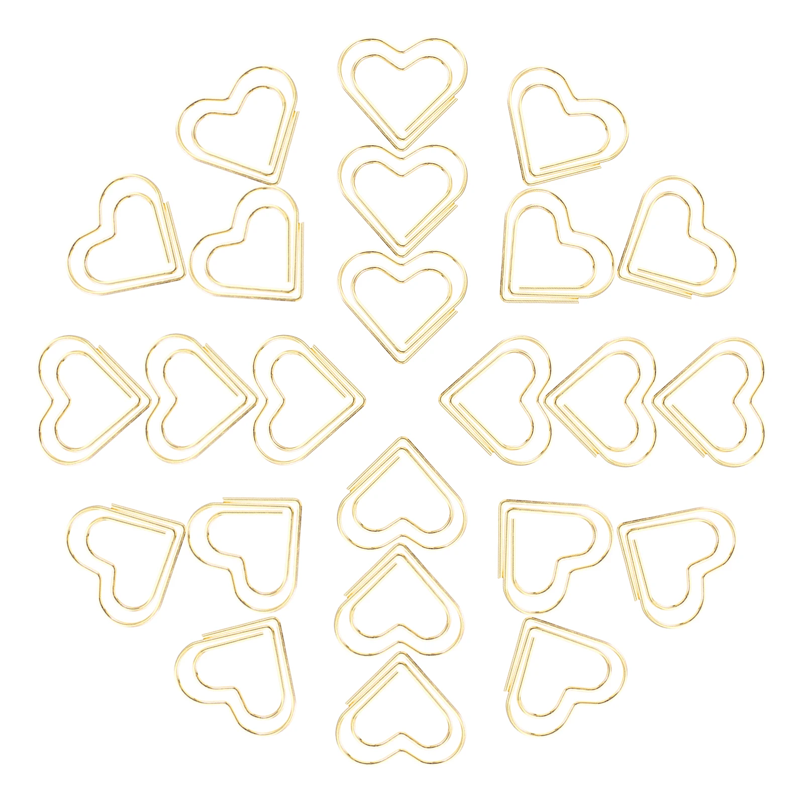 100pcs Heart Metal Heart Paper Clips Stationery Supplies Document Clips Creative Shaped Office Study Golden
100pcs Heart Metal Heart Paper Clips Stationery Supplies Document Clips Creative Shaped Office Study Golden