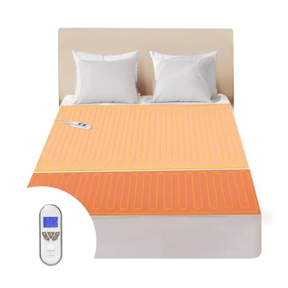Наматрасник с электрическим подогревом, двойной размер 39 x 75 дюймов, 9 режимов нагрева, автоматическое отключение, съемный комфортный слой, качество премиум-класса для тела и ног
Наматрасник с электрическим подогревом, двойной размер 39 x 75 дюймов, 9 режимов нагрева, автоматическое отключение, съемный комфортный слой, качество премиум-класса для тела и ног
