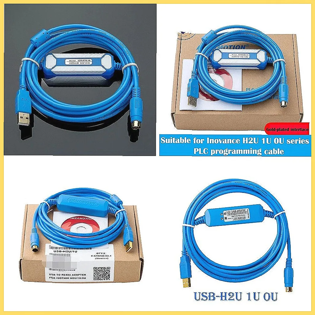 Huichuan H0U/H1U/H2U Series PLC Programming Cable, USB Data Download Line for H2U H1U H0U, 1.5M
Huichuan H0U/H1U/H2U Series PLC Programming Cable, USB Data Download Line for H2U H1U H0U, 1.5M