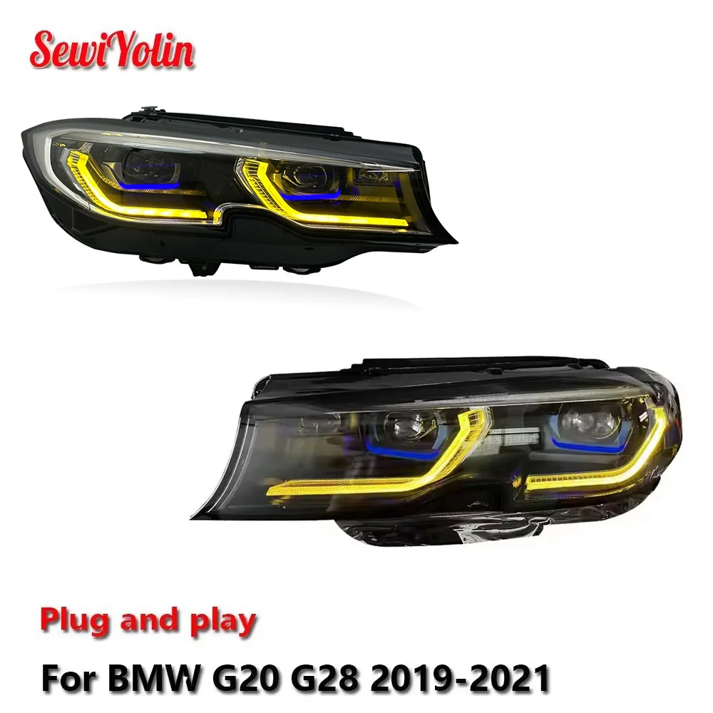 Автомобильные светодиодные фары в сборе для BMW G20 G28 2019-2021, лазерные автоматические противотуманные фары желтого цвета DRL, стоп-сигналы поворота Plug and Play
Автомобильные светодиодные фары в сборе для BMW G20 G28 2019-2021, лазерные автоматические противотуманные фары желтого цвета DRL, стоп-сигналы поворота Plug and Play