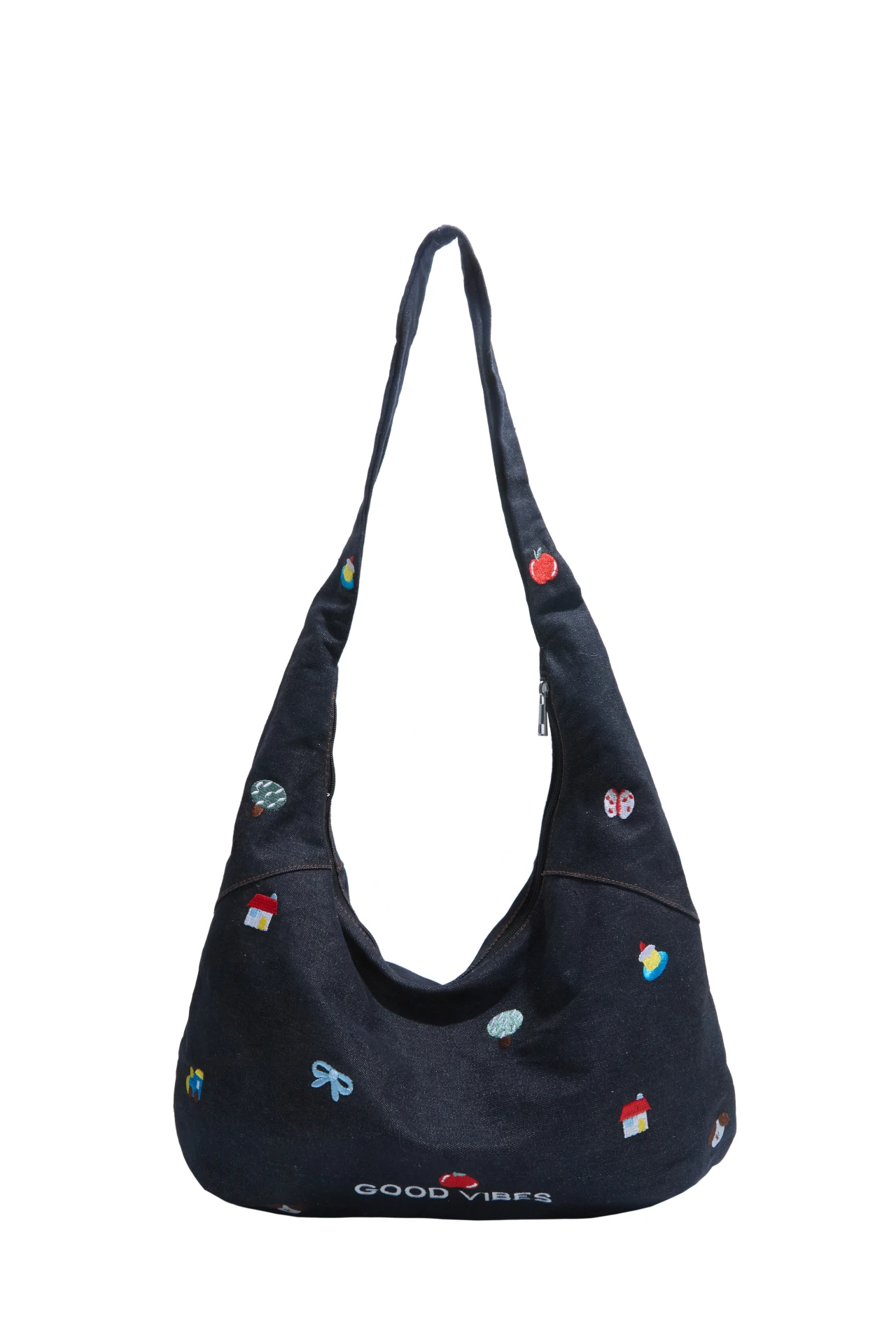 Handbag. New messenger bag heavy embroidery denim bag shoulder bag female large-capacity leisure commuter tote bag zipper bag
Handbag. New messenger bag heavy embroidery denim bag shoulder bag female large-capacity leisure commuter tote bag zipper bag