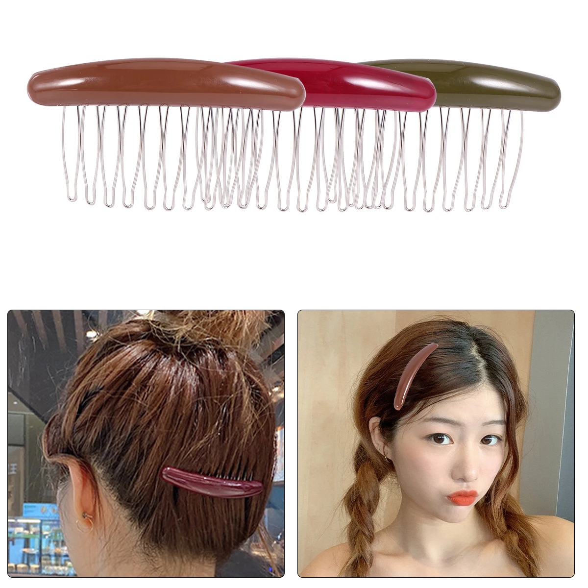 3 Pcs Anti-slip Hair Comb Combs for Women Inserted Accessories Accessory Acrylic Fashion Teeth Clip
3 Pcs Anti-slip Hair Comb Combs for Women Inserted Accessories Accessory Acrylic Fashion Teeth Clip