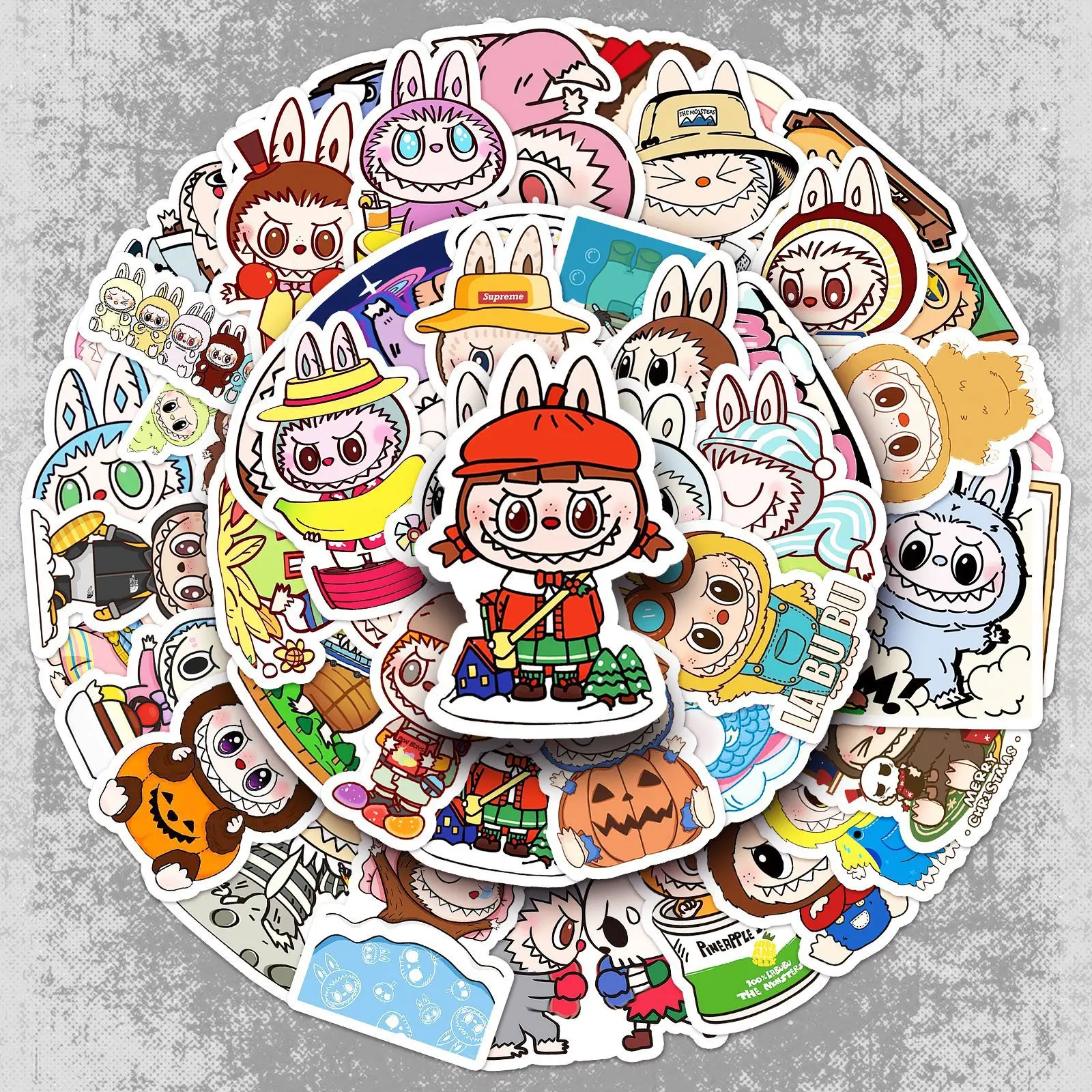 50pcs/bag Labubu Stickers Cute Multi-purpose Stickers Waterproof Decorative Refrigerator Computer La Bubu Stickers
50pcs/bag Labubu Stickers Cute Multi-purpose Stickers Waterproof Decorative Refrigerator Computer La Bubu Stickers