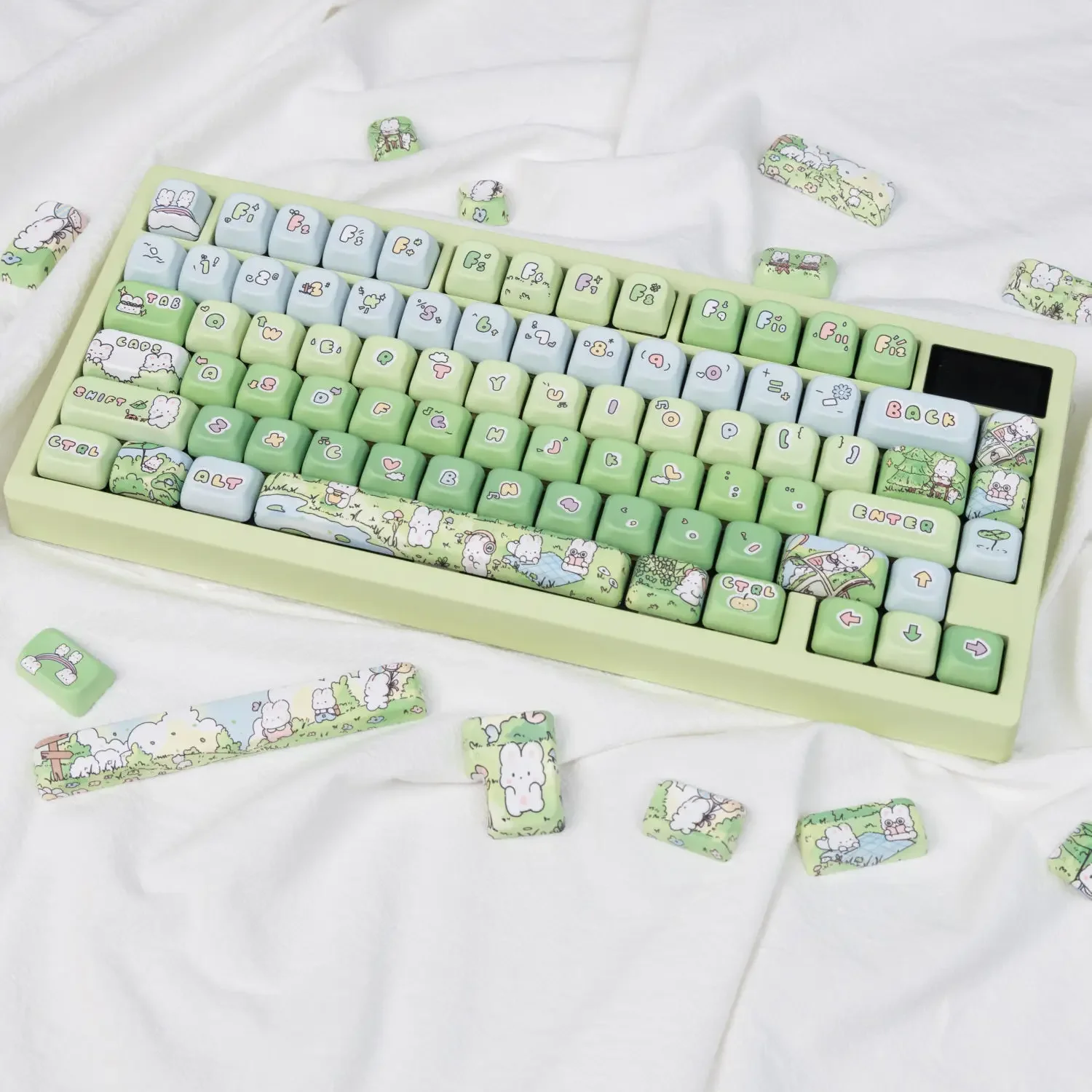 Green Rabbit Keycap Cute Spring Green Personality Premium Green Axis DIY Mechanical Keyboard Cross Universal Keycap
Green Rabbit Keycap Cute Spring Green Personality Premium Green Axis DIY Mechanical Keyboard Cross Universal Keycap