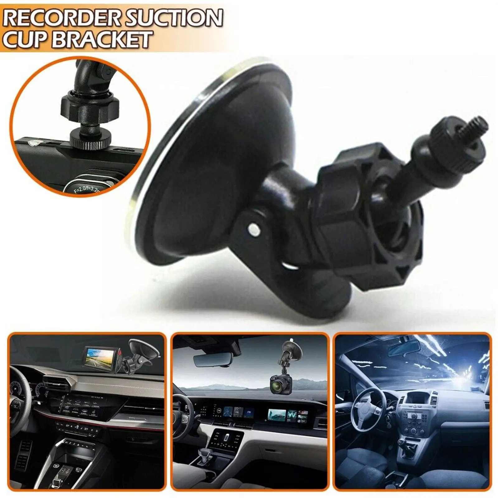 Driving Recorder Suction Cup Bracket 360° Rotation For Dash Cam Camera DVR Mount Holder Travel Easy Installation Car Access M6J4
Driving Recorder Suction Cup Bracket 360° Rotation For Dash Cam Camera DVR Mount Holder Travel Easy Installation Car Access M6J4