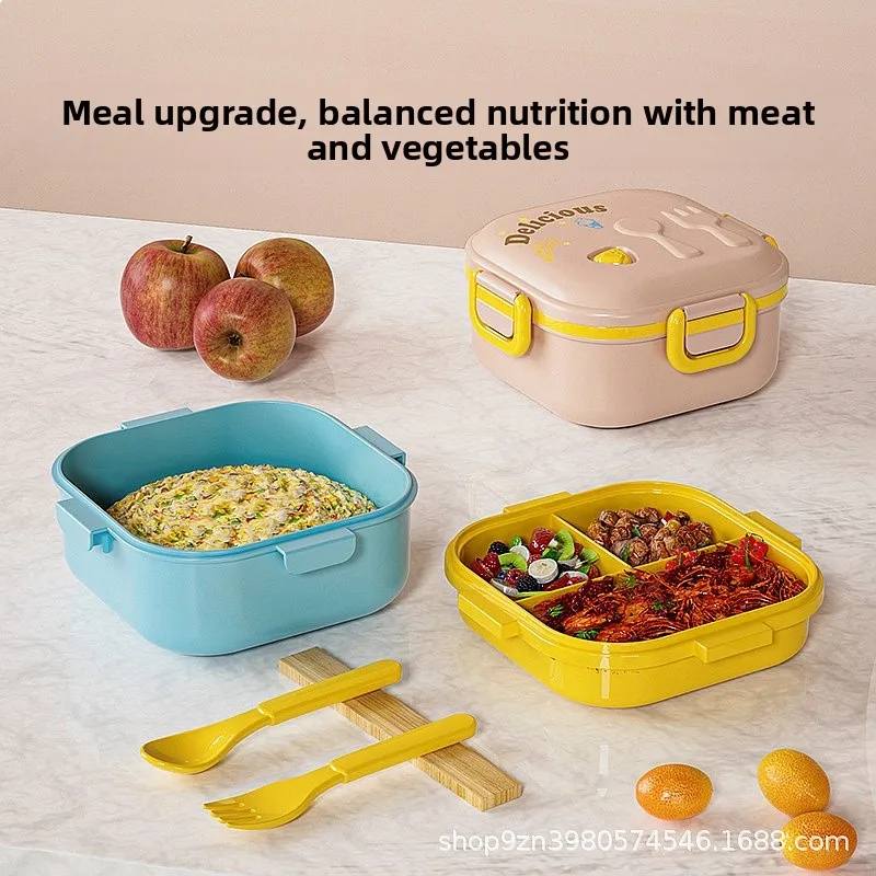 Kids Lunch Box with Dividers Microwave Safe Bento Box Portable Office Meal Container
Kids Lunch Box with Dividers Microwave Safe Bento Box Portable Office Meal Container
