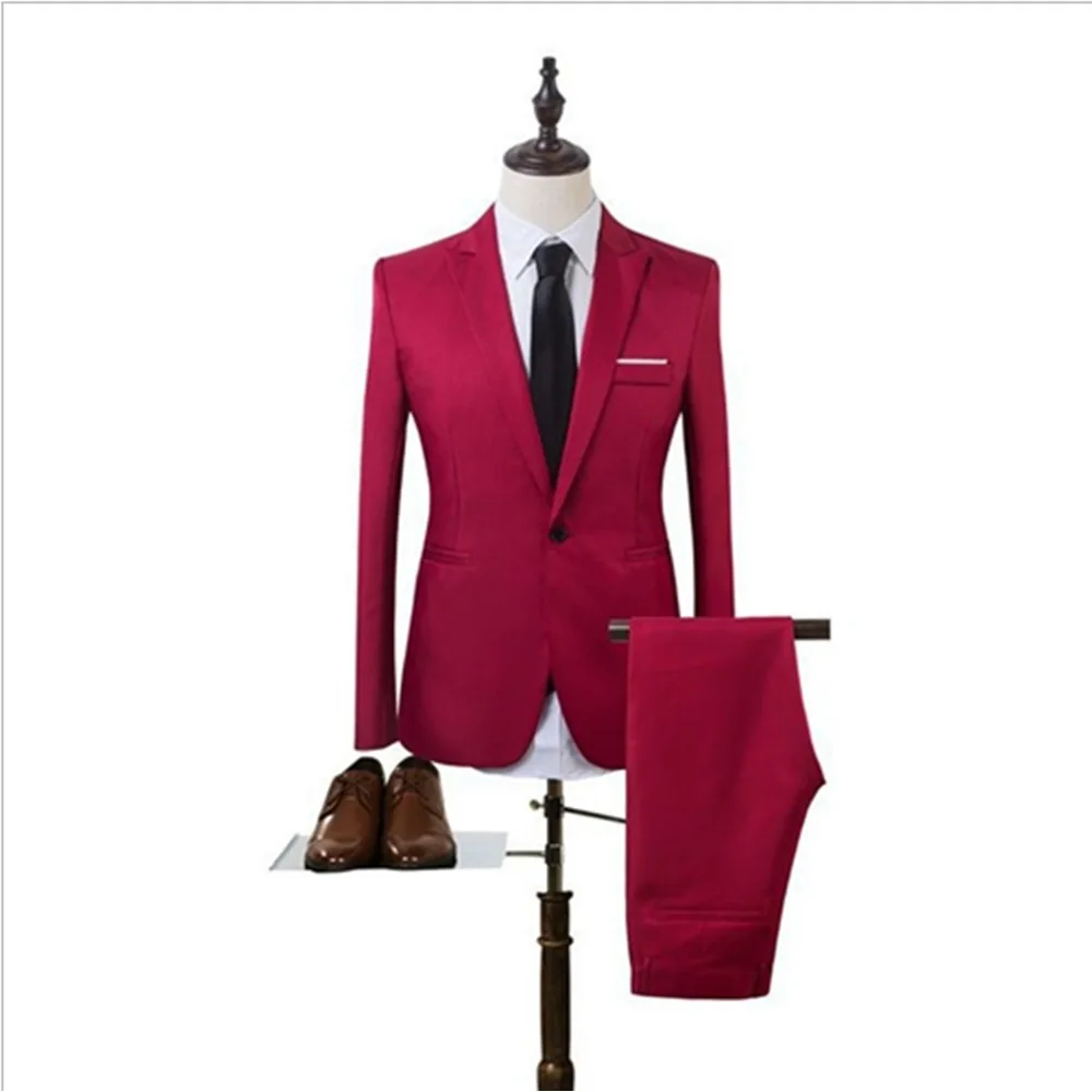 M174204 Autumn and winter fashion men's Korean style slim solid color business suit one button simple wedding suit
M174204 Autumn and winter fashion men's Korean style slim solid color business suit one button simple wedding suit