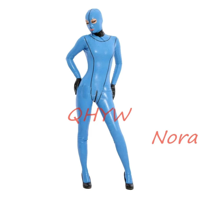 Hot Full Cover Latex Catsuit Bodysuits with Hood, Toe Black Gloves and Socks Latex Rubber Full Bodysuits Back Crotch Zip
Hot Full Cover Latex Catsuit Bodysuits with Hood, Toe Black Gloves and Socks Latex Rubber Full Bodysuits Back Crotch Zip
