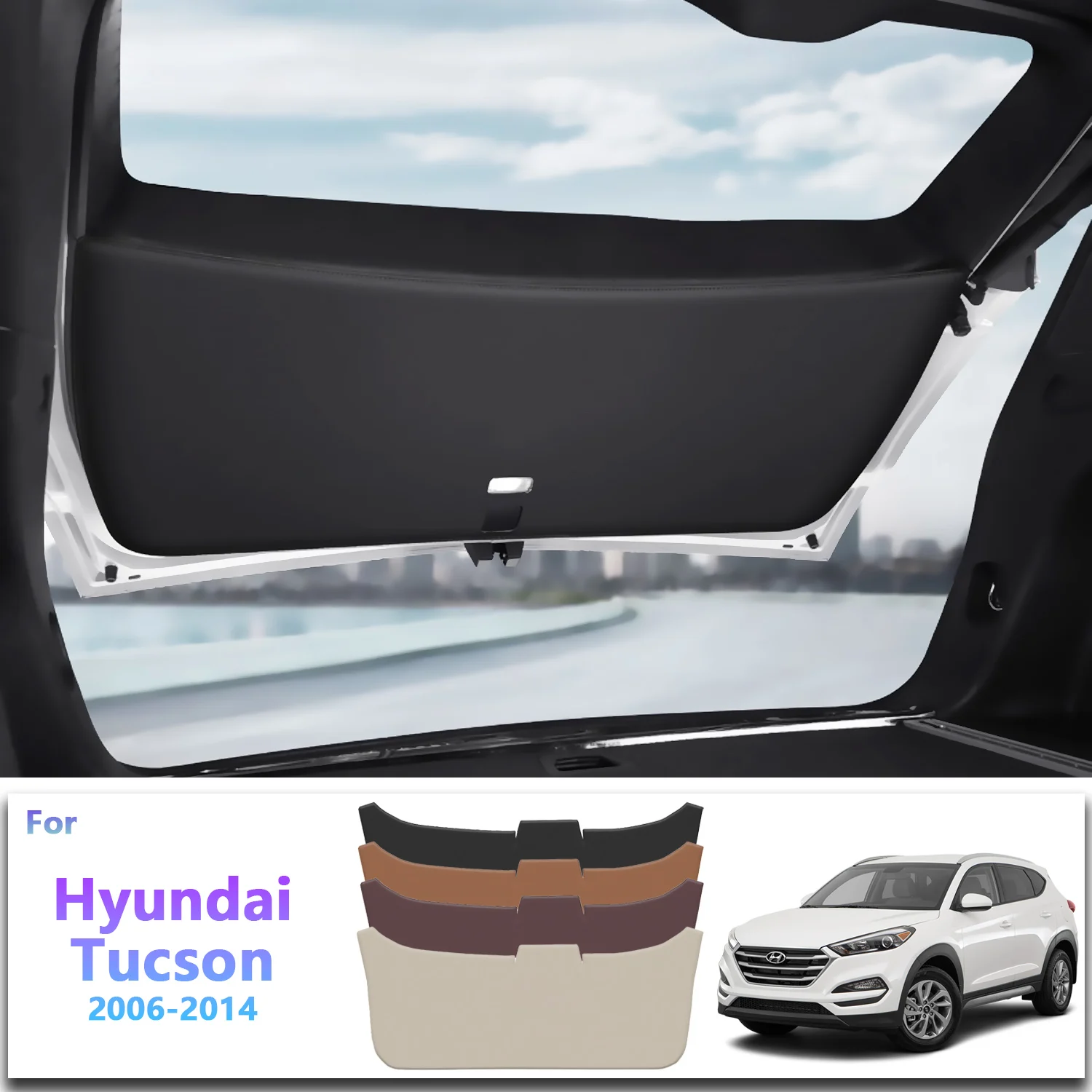 For Hyundai Tucson 2006 2007 2008-2014 Car Liftgate Protection Mat Rear Trunk Protection Cover Anti-kick Leather Decoration Pad
For Hyundai Tucson 2006 2007 2008-2014 Car Liftgate Protection Mat Rear Trunk Protection Cover Anti-kick Leather Decoration Pad