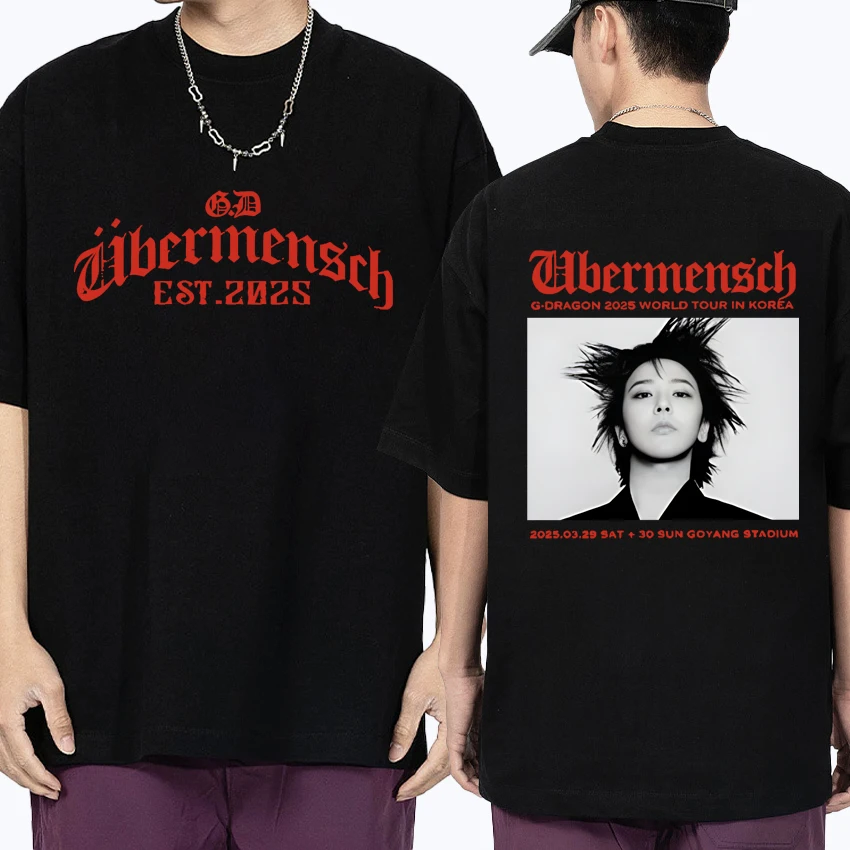 2025 Hot sale Summer Gdragon-Ubermensch World Tour Street Hip Hop short sleeve t-shirts 100% Cotton Men Women Oversized t-shirt
2025 Hot sale Summer Gdragon-Ubermensch World Tour Street Hip Hop short sleeve t-shirts 100% Cotton Men Women Oversized t-shirt