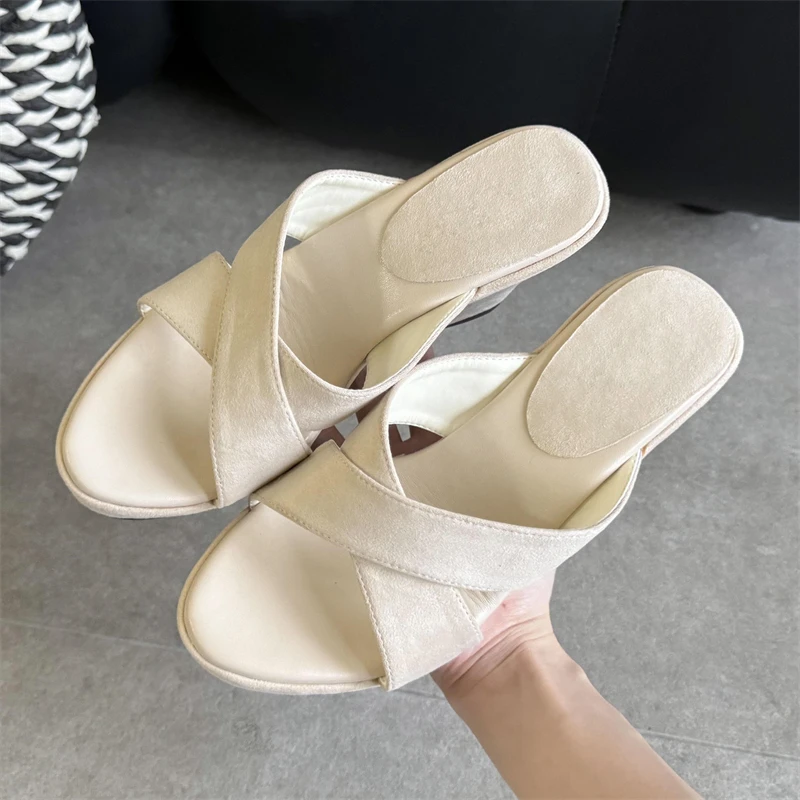 Eilyken Street Style Open Toe Platform Wedges Women Slippers Fashion Thick Bottom High Heels Shoes Summer Zapatos De Mujer
Eilyken Street Style Open Toe Platform Wedges Women Slippers Fashion Thick Bottom High Heels Shoes Summer Zapatos De Mujer