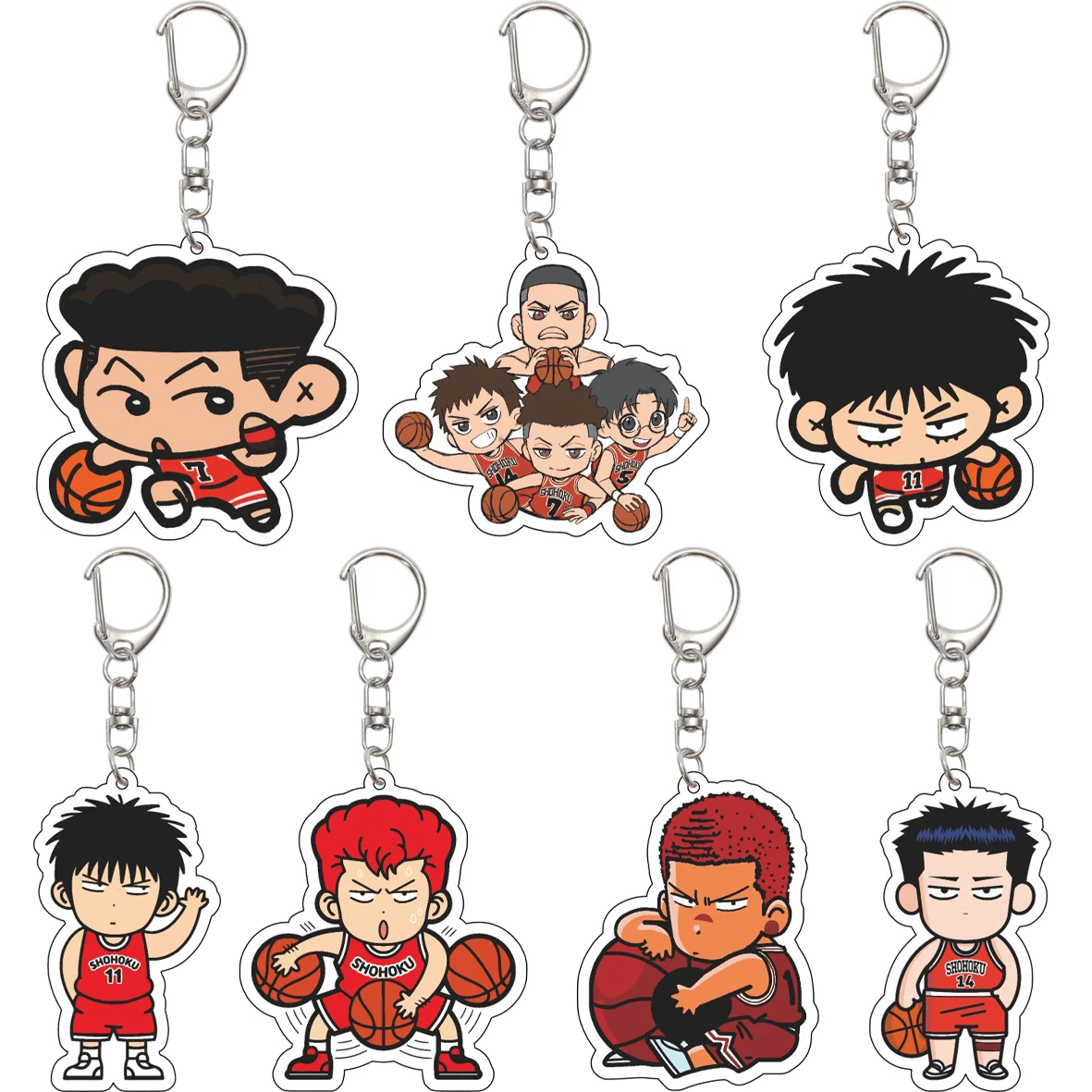 55MM Anime Slam Dunk Sakuragi Hanamichi Akagi Takenori Rukawa Kaede ShinichiMaki Miyagi Ryota Acrylic Key Chain Cute Gifts
55MM Anime Slam Dunk Sakuragi Hanamichi Akagi Takenori Rukawa Kaede ShinichiMaki Miyagi Ryota Acrylic Key Chain Cute Gifts