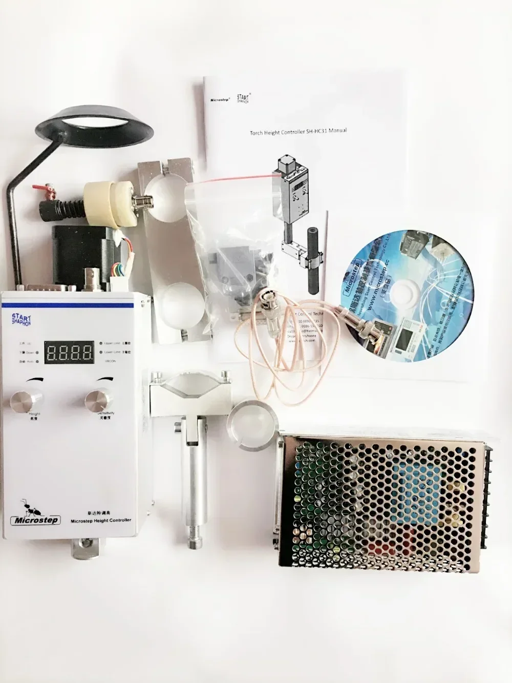 New Version Automatic Arc and cap voltage plasma torch height controller for CNC Plasma cutter cutting machine THC SH-HC31
New Version Automatic Arc and cap voltage plasma torch height controller for CNC Plasma cutter cutting machine THC SH-HC31