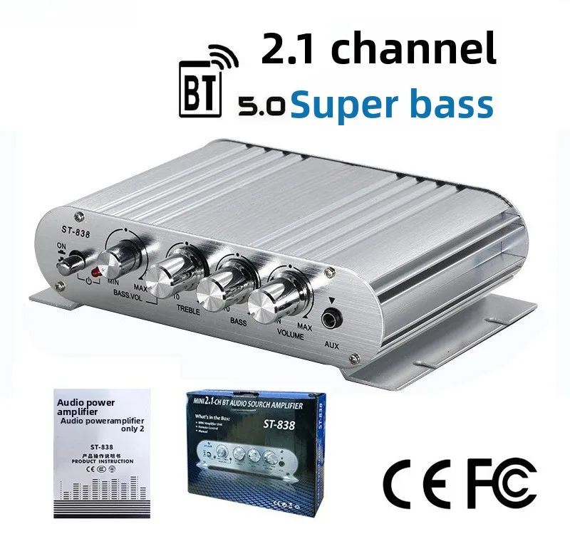 Super bass 2.1 channel power amplifier car mp3 small power amplifier module bluetooth playback stereo
Super bass 2.1 channel power amplifier car mp3 small power amplifier module bluetooth playback stereo