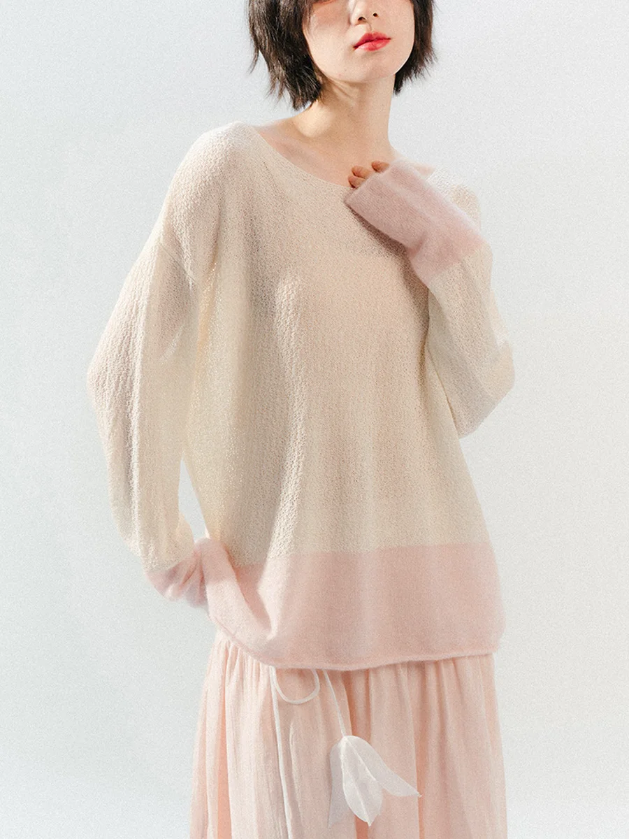 Bluwhite Linen Splice One-oulder Knitted Sweater White Pink Splice Spring 2024 Ladies Faion Ladies Knitwear
Bluwhite Linen Splice One-oulder Knitted Sweater White Pink Splice Spring 2024 Ladies Faion Ladies Knitwear