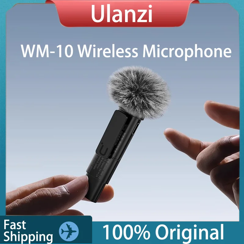 Ulanzi WM-10 Microphone Wireless Mini Noise Reduction Bluetooth Lavalier Microphone For Smartphone Ecording Interviews Videos
Ulanzi WM-10 Microphone Wireless Mini Noise Reduction Bluetooth Lavalier Microphone For Smartphone Ecording Interviews Videos