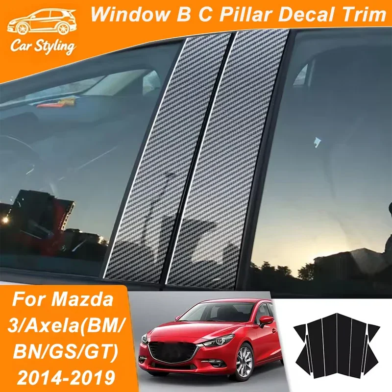 For Mazda 3 Axela BM BN GS GT 2014-2019 2015 2016 2017 Carbon Fiber Window Door Column Deal B C Pillar Post Cover Trim Sticker
For Mazda 3 Axela BM BN GS GT 2014-2019 2015 2016 2017 Carbon Fiber Window Door Column Deal B C Pillar Post Cover Trim Sticker