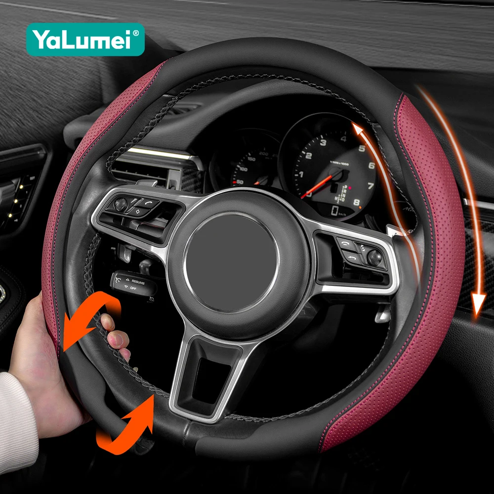 Universal Leather Car Steering Wheel Anti-wear Cover Accessories Anti-scratch Sweat-absorbing Case Non-slip Protective Parts
Universal Leather Car Steering Wheel Anti-wear Cover Accessories Anti-scratch Sweat-absorbing Case Non-slip Protective Parts