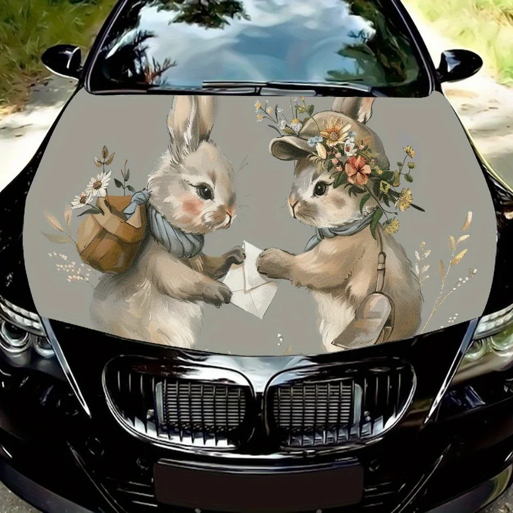 Post Rabbit Print car hood stickers, waterproof self-adhesive, scratch resistant, easy to stick, durable car PVC stickers, car d
Post Rabbit Print car hood stickers, waterproof self-adhesive, scratch resistant, easy to stick, durable car PVC stickers, car d
