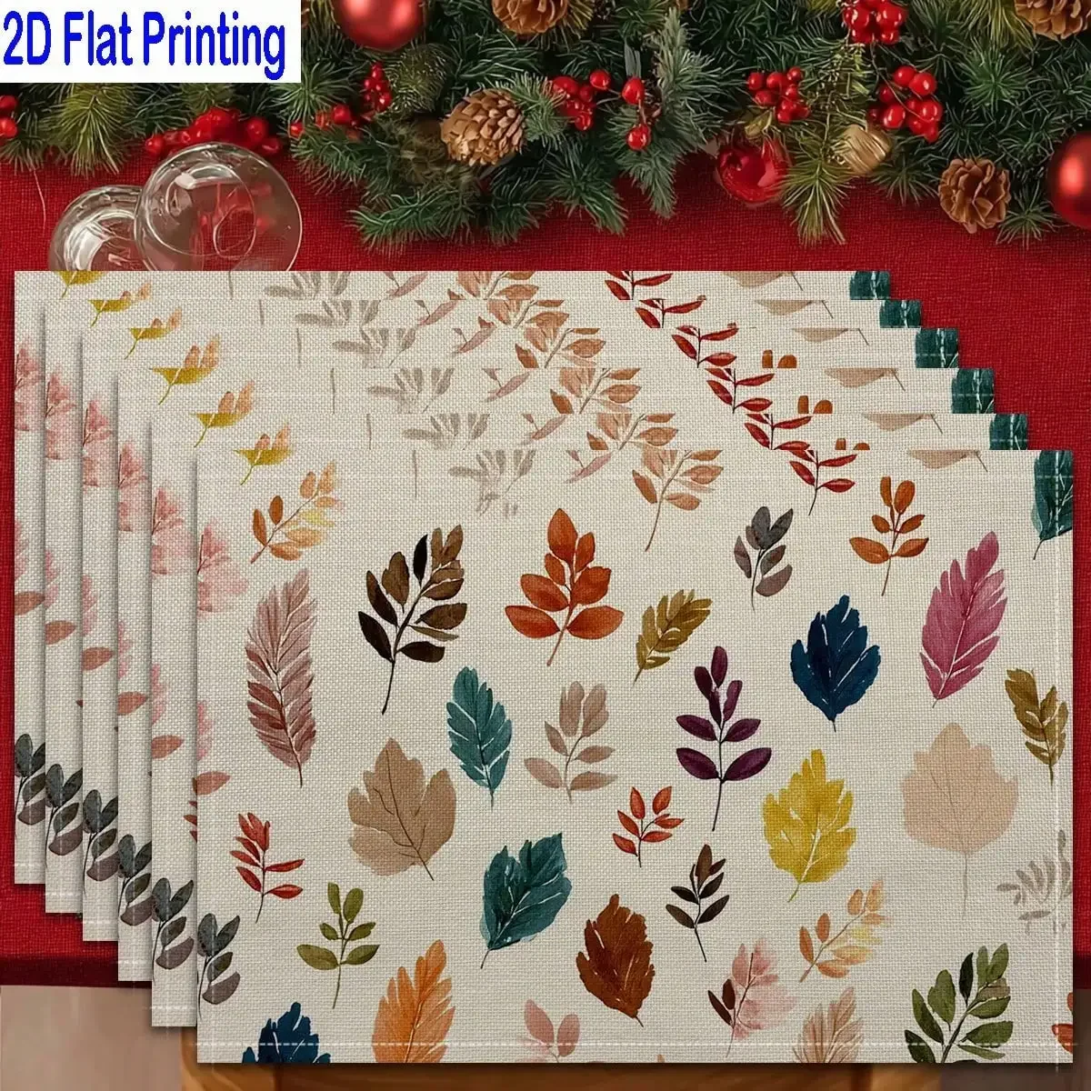4PCs 2D Flat Printed Watercolor Autumn Leaves Fall Season Colors Table Mats, Placemats, Heat-Resistant Kitchen Table Mats, Home Restaurant Table Mats, Outdoor Picnic Table Cloth Mats, Etc
4PCs 2D Flat Printed Watercolor Autumn Leaves Fall Season Colors Table Mats, Placemats, Heat-Resistant Kitchen Table Mats, Home Restaurant Table Mats, Outdoor Picnic Table Cloth Mats, Etc