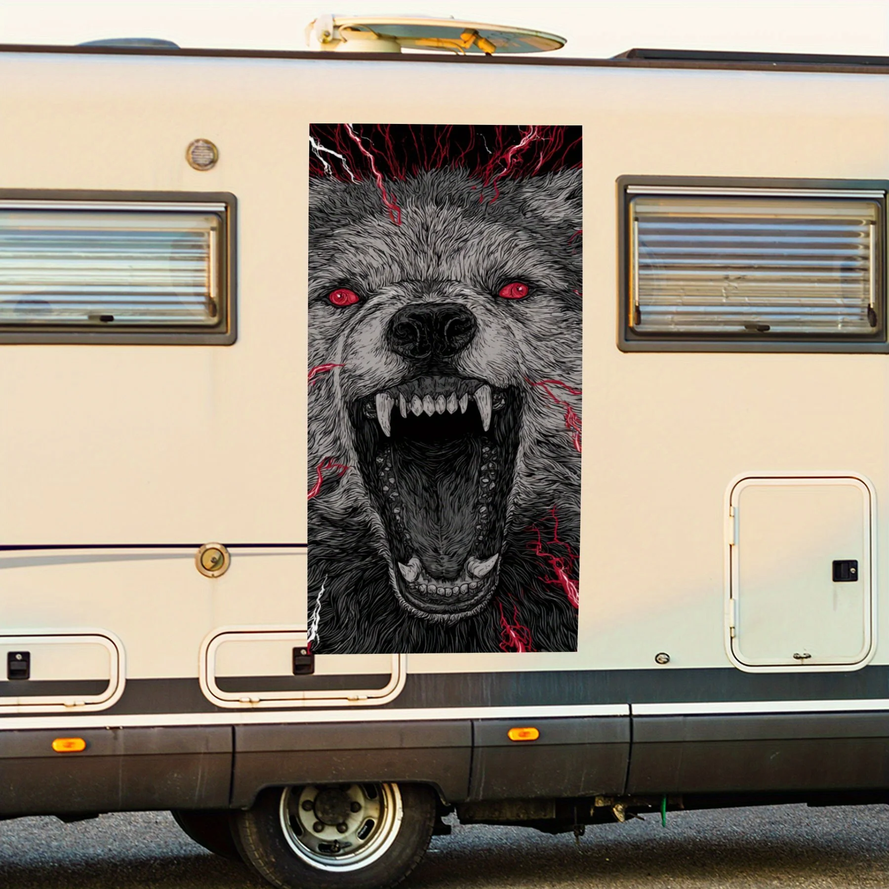 Голова огненного волка с молнией, водонепроницаемая виниловая наклейка для стороны автофургона, самоклеящиеся наклейки для украшения и защиты корпуса автофургона, Perf
Голова огненного волка с молнией, водонепроницаемая виниловая наклейка для стороны автофургона, самоклеящиеся наклейки для украшения и защиты корпуса автофургона, Perf