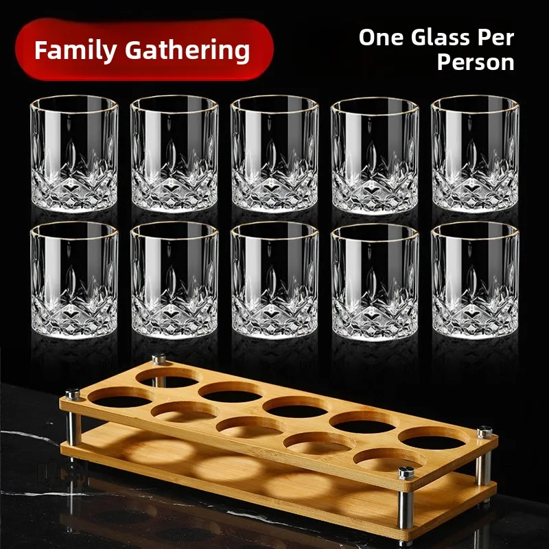 Elegant Thickened Home Use Small 2 Liang Baijiu Glasses Set Luxury Restaurant Commercial Crystal Glass Liquor Cups for Business
Elegant Thickened Home Use Small 2 Liang Baijiu Glasses Set Luxury Restaurant Commercial Crystal Glass Liquor Cups for Business