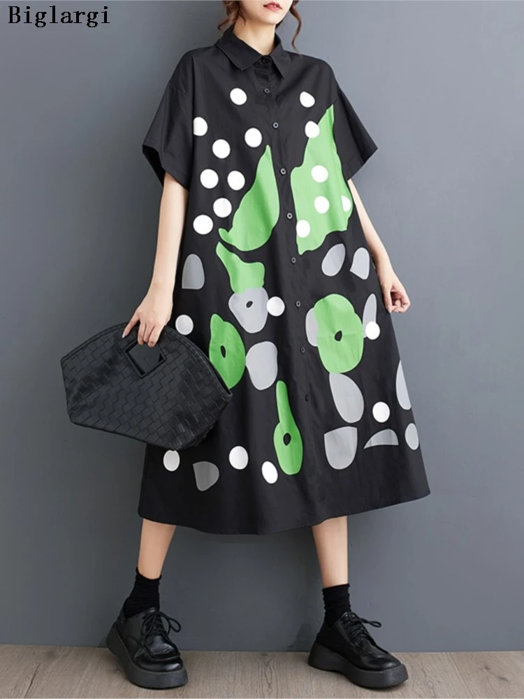 Oversized Summer Shirt Dress Women Graffiti Print Fashion Irregular Ladies Shirts Dresses Casual Loose Ruffle Woman A-Line Dress
Oversized Summer Shirt Dress Women Graffiti Print Fashion Irregular Ladies Shirts Dresses Casual Loose Ruffle Woman A-Line Dress