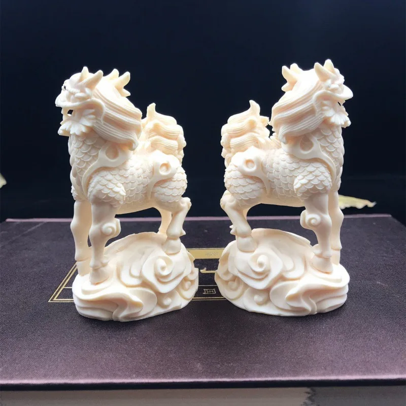 Carved Ivory Nut Unicorn Decorations a Pair of Home Living Room Office Decorations Car Decoration Crafts Craft Gift Wholesale
Carved Ivory Nut Unicorn Decorations a Pair of Home Living Room Office Decorations Car Decoration Crafts Craft Gift Wholesale